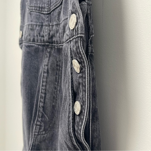 Frame Denim Classic Straight Leg Blackwater Overalls Size X-Small - Picture 7 of 16